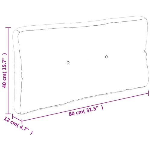 Палетни възглавници, 2 бр, синьо-бели ивици, текстил
