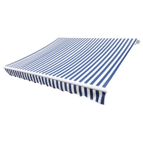 Платно за тента, синьо и бяло, 5x3 м