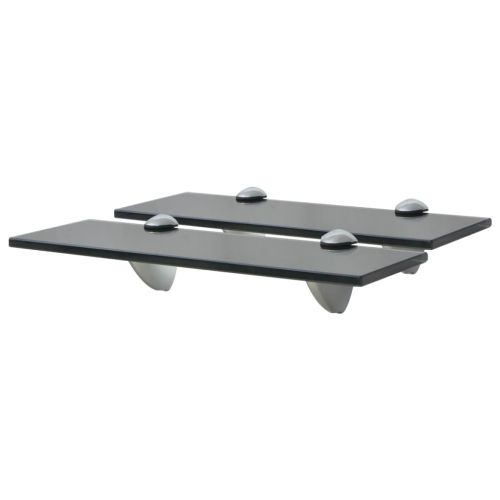 Подвижни рафтове, 2 бр, стъкло, 30x10 см, 8 мм