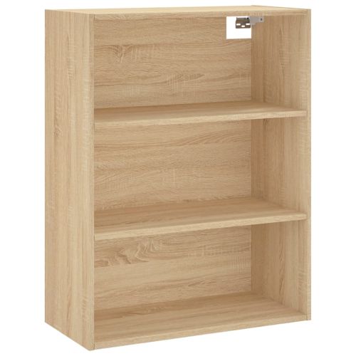 Висок шкаф, дъб сонома, 69,5x34x180 см, инженерно дърво