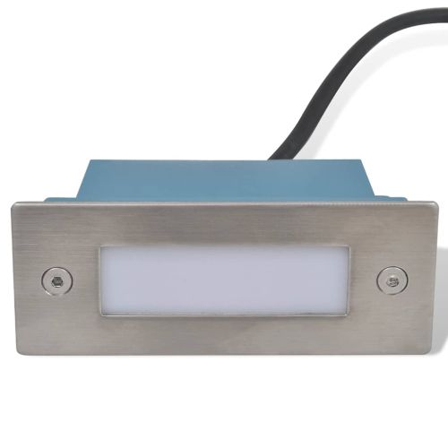 LED лампи за вграждане за стълбище, 12 бр, 44x111x56 мм