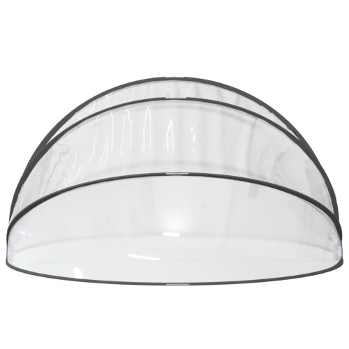 Купол за басейн, кръгъл, 406x203 см, PVC