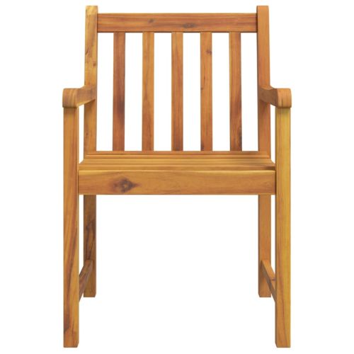 Градински столове, 4 бр, 56x55,5x90 см, акация масив