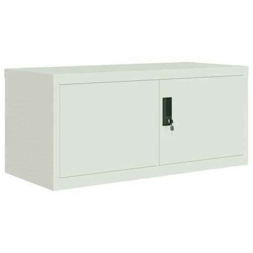 Шкаф за папки светлосив 90x40x110 см стомана