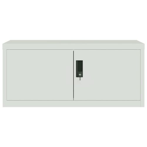 Шкаф за папки светлосив 90x40x110 см стомана