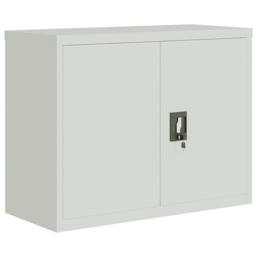 Шкаф за папки светлосив 90x40x110 см стомана