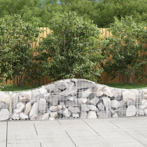 Габионни кошници арка 3 бр 200x30x40/60 см поцинковано желязо