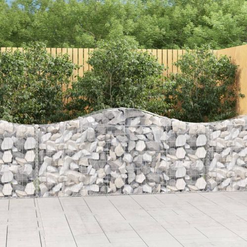 Габионни кошници арка 12 бр 200x30x80/100 см поцинковано желязо