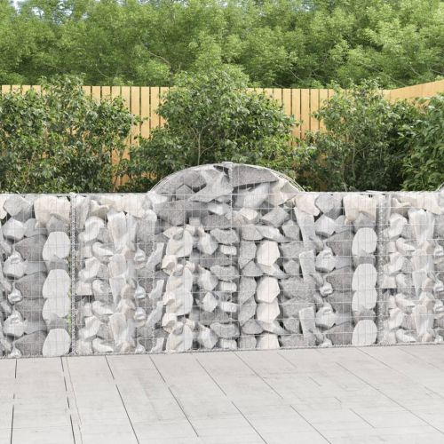 Габионни кошници арка 8 бр 200x30x100/120 см поцинковано желязо