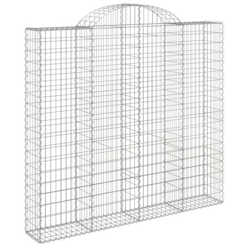 Габионни кошници арка 4 бр 200x30x180/200 см поцинковано желязо