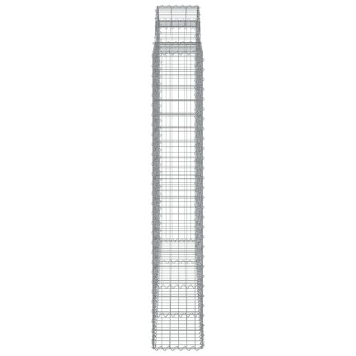 Габионни кошници арка 4 бр 200x30x180/200 см поцинковано желязо