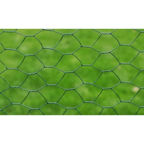 Кокошкарска мрежа с PVC покритие 25х0,5 м зелена