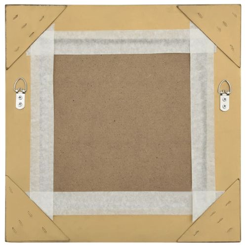 Стенно огледало, бароков стил, 40x40 см, златисто