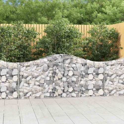Габионни кошници арка 8 бр 200x30x80/100 см поцинковано желязо