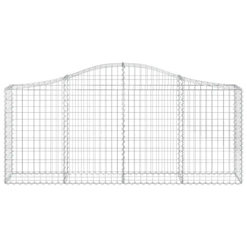 Габионни кошници арка 8 бр 200x30x80/100 см поцинковано желязо