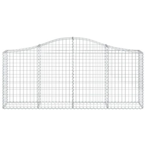 Габионни кошници арка 10 бр 200x30x80/100 см поцинковано желязо