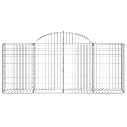 Габионни кошници арка 3 бр 200x30x80/100 см поцинковано желязо