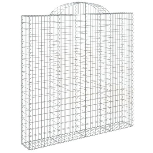 Габионни кошници арка 2 бр 200x30x200/220 см поцинковано желязо