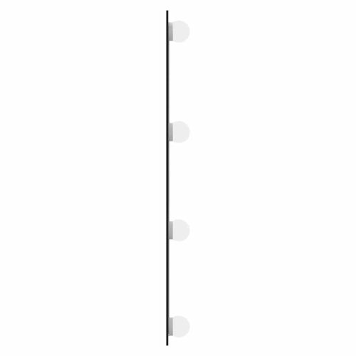 Стенно огледало с LED лампи 50x80 см стъкло правоъгълно