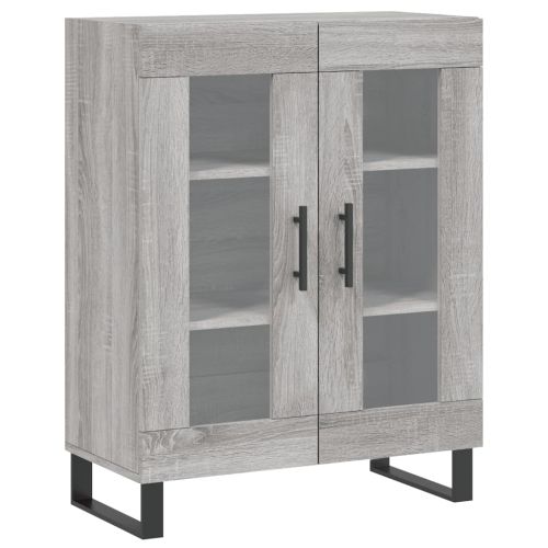 Сайдборд, сив сонома, 69,5x34x90 см, инженерно дърво