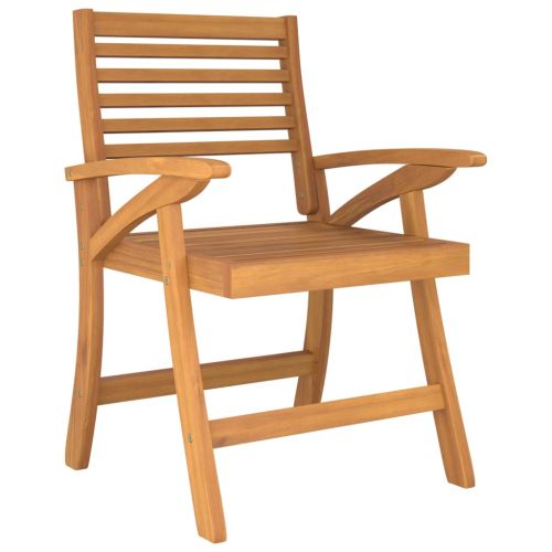Градински столове, 4 бр, 58x58x87 см, акация масив