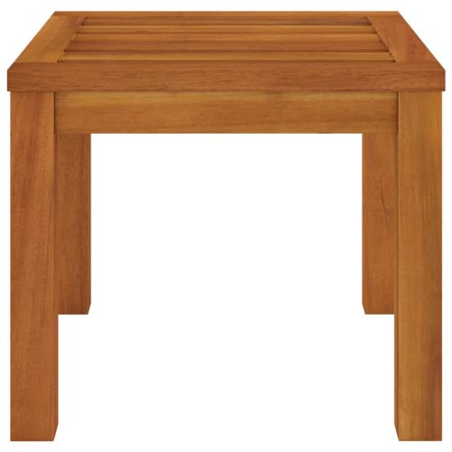 Градински табуретки с възглавници 2 бр 40x40x34 см акация масив