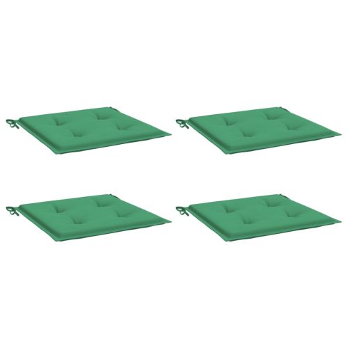 Възглавници за столове 4 бр зелени 50x50x4 см Оксфорд плат