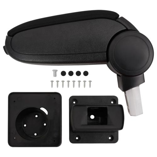 Подлакътник за кола черен 13x31,5x(29-51) см ABS
