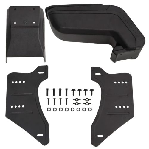Подлакътник за кола универсален черен 14x30x(32-48,5) см ABS