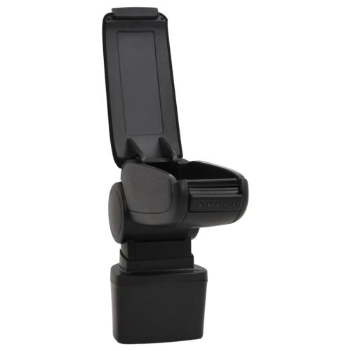 Подлакътник за кола черен 14,5x31,5x(30-48) см ABS