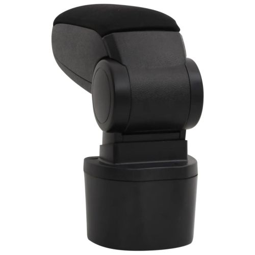 Подлакътник за кола черен 14,5x31,5x(30-48) см ABS