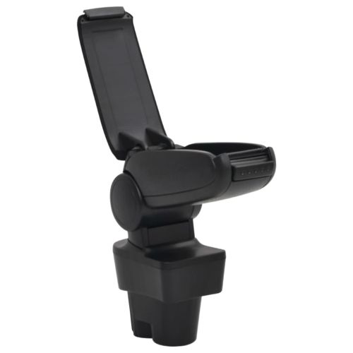 Подлакътник за кола черен 12x36x(33,5-48) см ABS