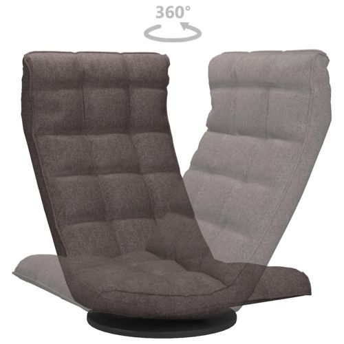 Въртящ се подов стол, таупе, текстил