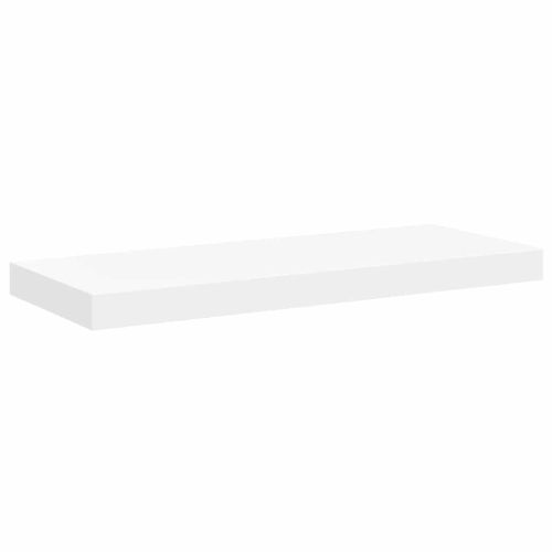Окачени стенни рафтове, 4 бр, бели, 60x23,5x3,8 см, МДФ