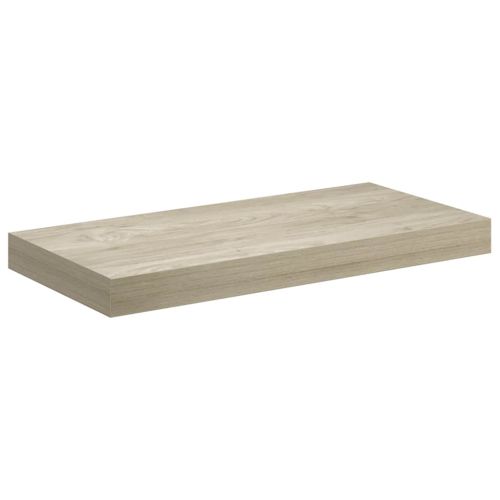 Окачени стенни рафтове, 2 бр, дъб, 50x23,5x3,8 см, МДФ