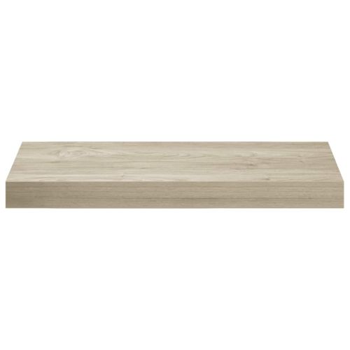 Окачени стенни рафтове, 2 бр, дъб, 50x23,5x3,8 см, МДФ