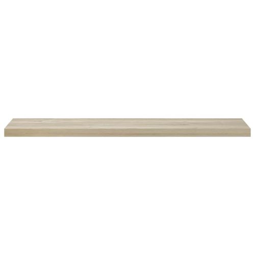 Окачени стенни рафтове, 4 бр, дъб, 120x23,5x3,8 см, МДФ
