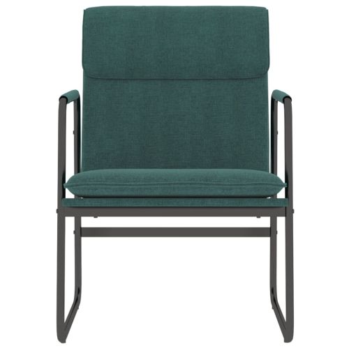 Стол шезлонг, тъмнозелено, 55x64x80 см, текстил