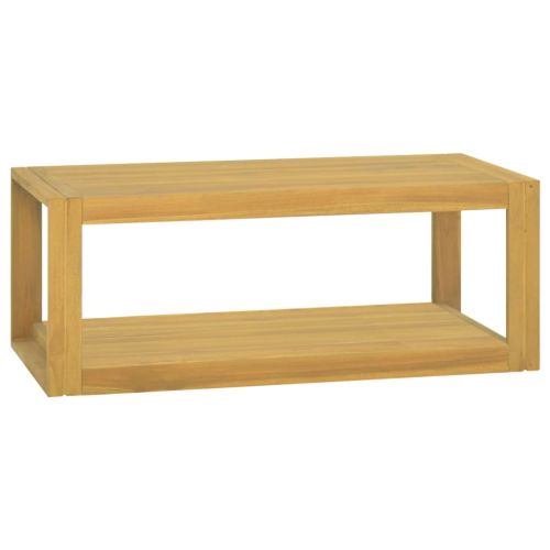 Стенен шкаф за баня, 90x45x35 см, тиково дърво масив