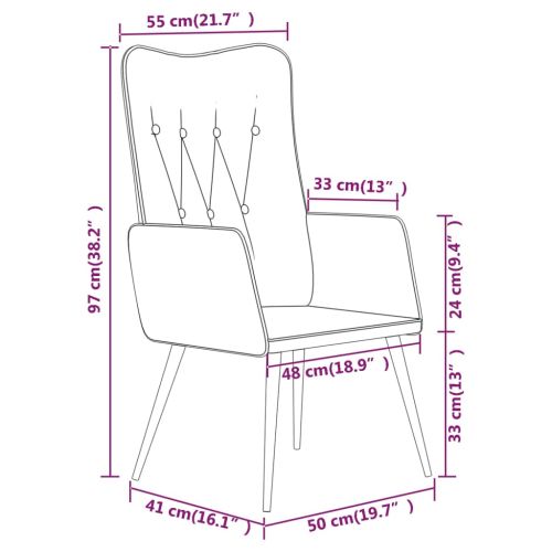 Wingback стол, кафяв, канава