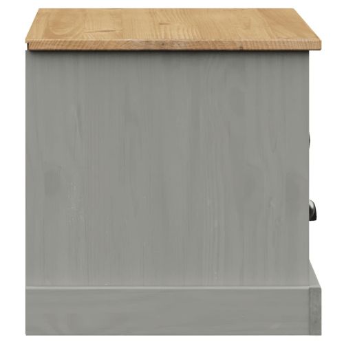 ТВ шкаф "VIGO" сив 106x40x40 см бор масив