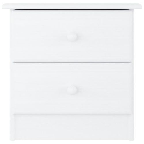 Нощно шкафче бяло ALTA 41x35x41 см бор масив