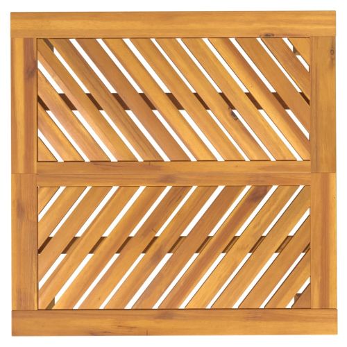 Градинска трапезна маса, 90x90x74 см, акация масив