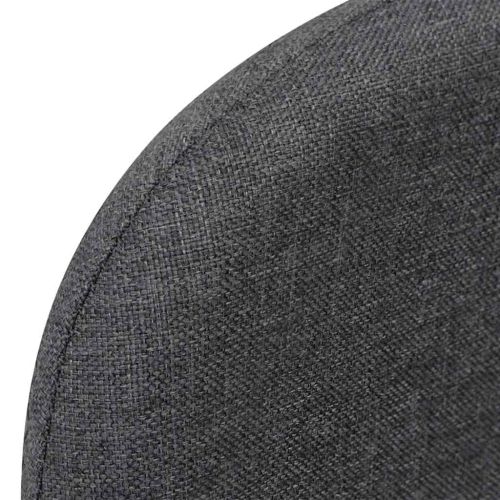 Разтегателен фотьойл, тъмносив, текстил