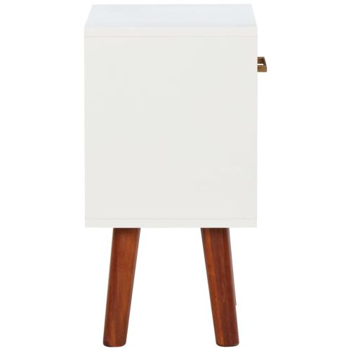 Нощно шкафче, акациево дърво масив, 40x30x57 см