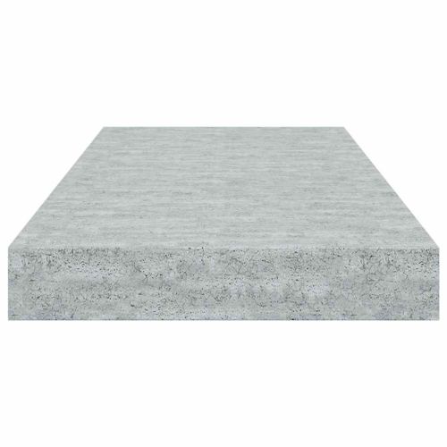 Окачени стенни рафтове, 2 бр, бетонно сиви, 50x23,5x3,8 см, МДФ