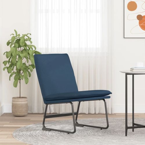 Стол шезлонг, син, 52x75x76 см, текстил