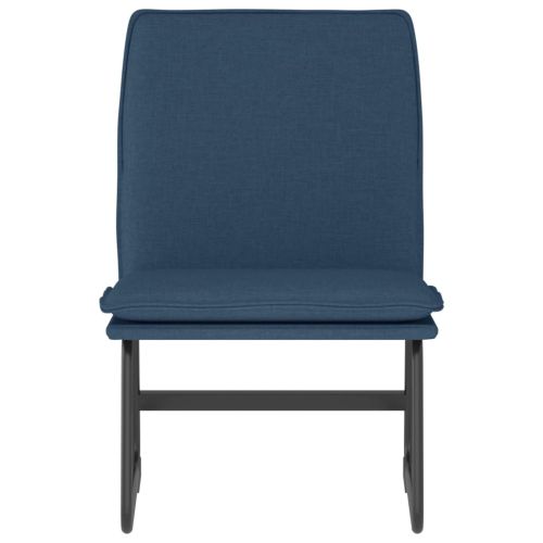Стол шезлонг, син, 52x75x76 см, текстил