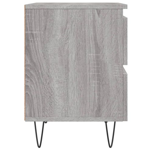 Нощно шкафче сив сонома 40x35x50 см инженерно дърво