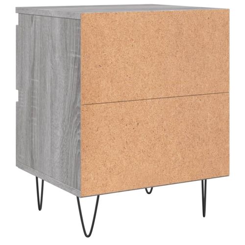 Нощно шкафче сив сонома 40x35x50 см инженерно дърво